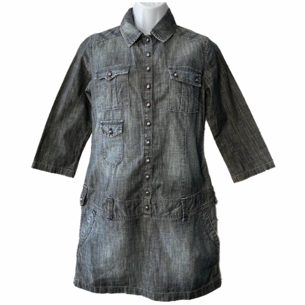 Mavi Jean Denim Micro Mini Dress Size S
